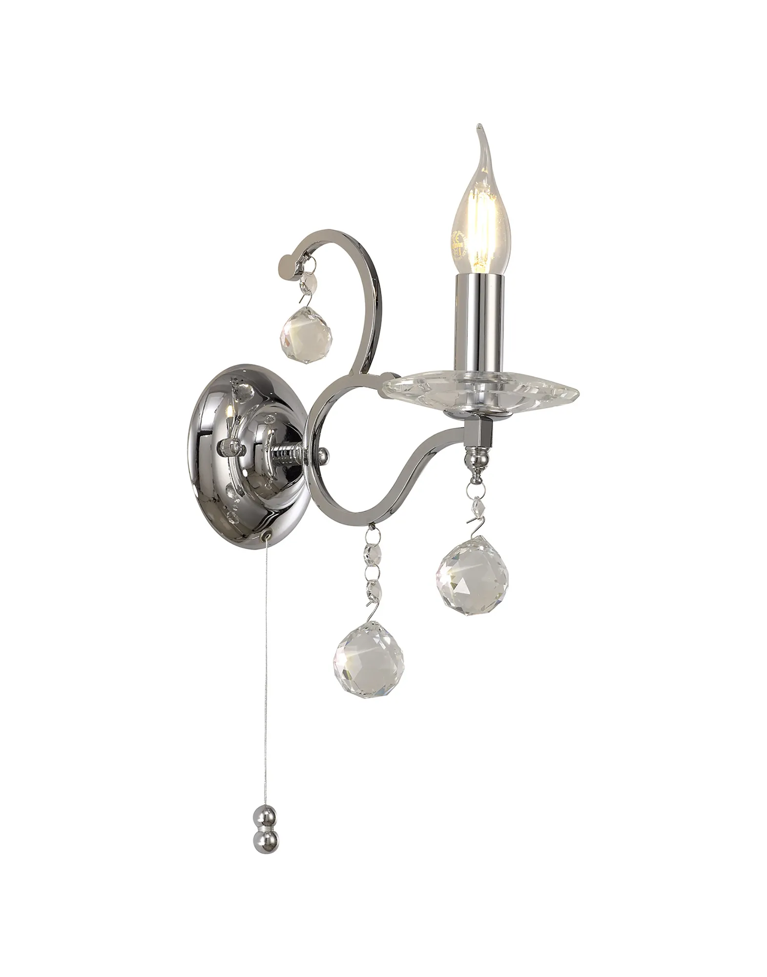 Zinta Crystal Wall Lights Diyas Armed Wall Lights